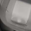 CTIME Touchless Automatic Bathroom Trash Can with Lid - 3 Gallon Slim Motion Sensor Garbage Can for Bedroom, Kitchen, Office - White (6" W x 11" L x 13" H)