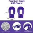 Hood Latch Lock Catch Brackets Cover Trim Fit for 2018-2025 Jeep Wrangler JL JLU & Gladiator JT(Purple)