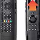 Philips Universal Companion Remote Control for Samsung, Vizio, LG, Sony, Roku, Apple TV, RCA, Panasonic, Smart TVs, Streaming Players, Blu-ray, DVD, 4 Device, Flip & Slide Fire TV, Black, SRP2024A/27