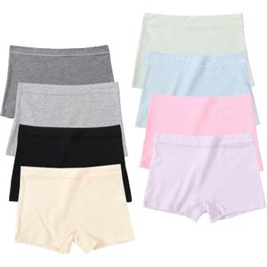 Teen Girls Knickers Cotton Soft Boyshorts Kids Underwear Boxer Briefs Safety Panties for Dress, Size: 11-14 Years