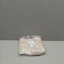 Farmhouse Boho Linen Button Valance for Kitchen Window Dining Room Rustic Cafe Cotton Valance for Small Windows Bathroom Bedroom Vintage Macrame Valances Rod Pocket 1 Panel (Beige,W39 L20 inch)