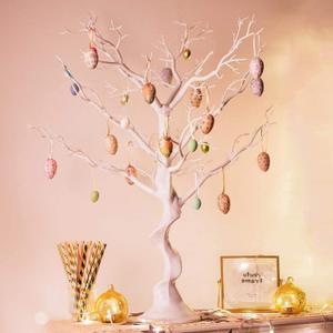 Tree Centerpieces for Weddings White 23in - Decorative Ornament Display Tree for Tables, Tree Branches for Decoration, Artificial Manzanita Tree Centerpiece for Christmas Birthday Party Decor