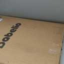 BABELIO 36" Tall Dog Gate PressGuard C5, 26-40" Wide Auto Close Baby Gate, Pressure Mounted Metal Pet Gate, Easy Install No Drilling, No Tools Needed, with Wall Protectors and Extension Kits, White