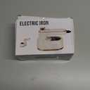 Travel Steamer Iron for Clothes Mini-Portable Ironing Machine Travel and Iron Fast 10s Heat-Up and 180 Rotating Handle,Horizontal and Vertical,Garment Steamer and Iron for Travel Office Home(White)