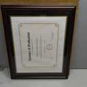 upsimples Diploma Frame 11x14, Wood Grain with Gold Beading, 1 Pack