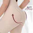SHAPESHE Strapless Shapewear Bodysuit for Women Compression Tummy Control Seamless Shapewear Full Body Shaper Bodysuit (Beige, L)