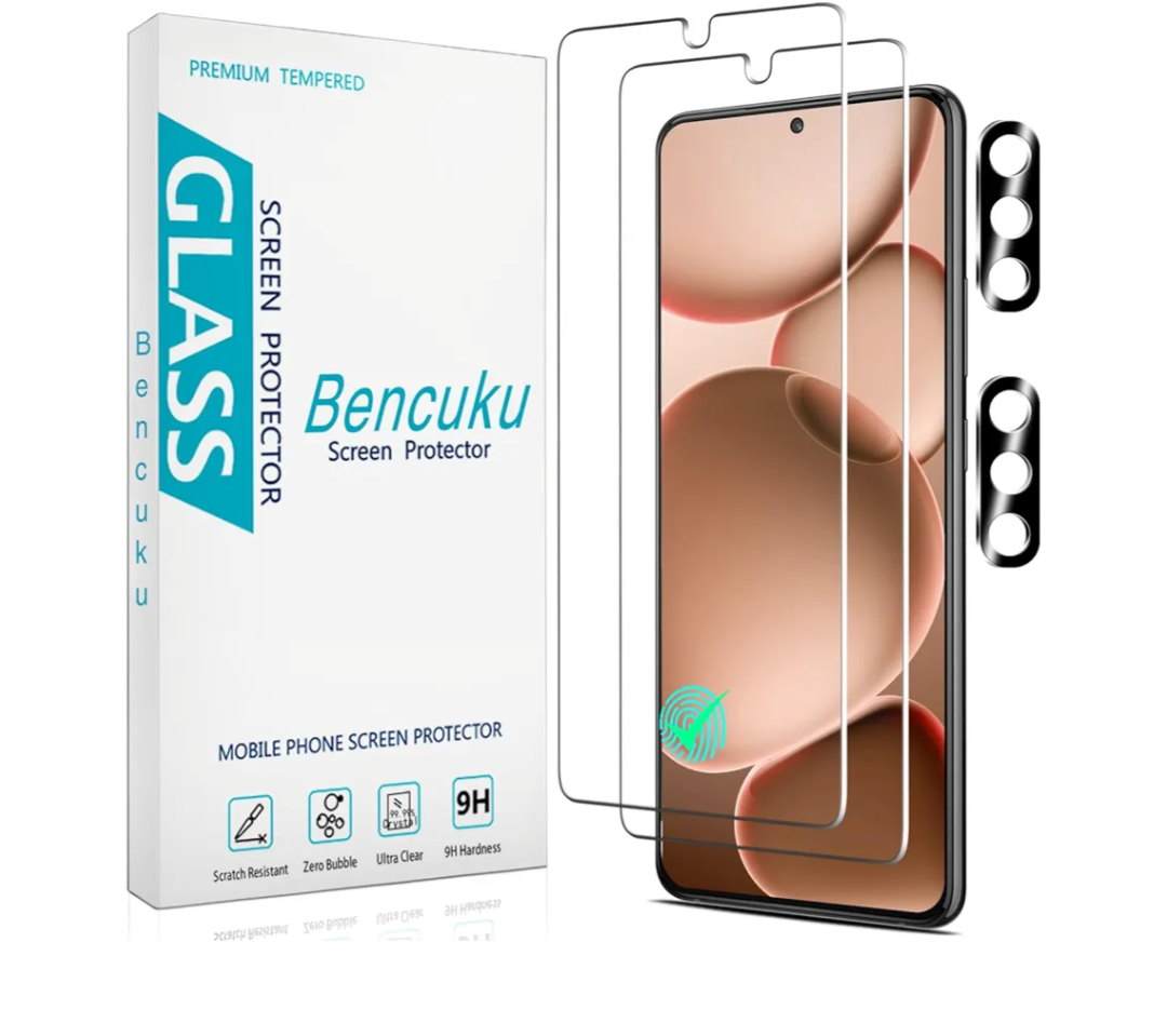 2 Pack Screen Protector for Samsung Galaxy S22 5G Tempered Glass with 2 Pack Camera Lens Protector, Anti Scratch, Bubble Free