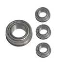 4 Pack Upgrade Alloy Steel Front Wheel Bearing for John Deere AM127304 AM118315 AM35443 for Husqvarna Lawn Mower ID 3/4" x OD 1-3/8" Steel Shield Dust Cover 6003-2RS Bearing