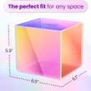 CLEAN SKIN CLUB Prism Box for Clean Towels XL Acrylic Bathroom Storage Organizer, Holds 50 Disposable Face Towels, Dust-Proof Countertop Container with Lid for Skincare & Vanity Organization