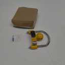 Cenipar Trailer Hitch Lock Universal with Combination Lock, Heavy-Duty Steel Tow Ball Coupler, Fits 1-7/8, 2, 2-5/16 Couplers, for Trailer Truck RV SUV Boat Yellow