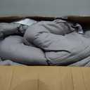Cooling Mattress Pad Extra Thick Bed Topper Plush Pillow Top Hotel Quality Down Alternative Mattress Topper for Queen Bed, Queen Size, Grey