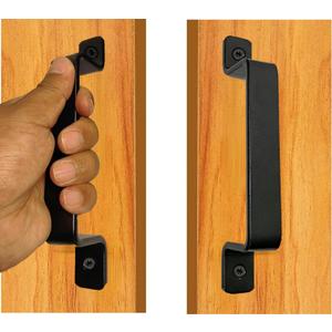 Premium Barn Door Handles Black,7.4 inch,2 Packs,Heavy Duty Rustic Metal Pulls for Sliding, Garage,Shed, Gate, Closet, Drawer, Indoor/Outdoor