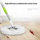 3 Pack Mop Head Replacement Spin Mop Replacement Head Microfiber Spin Mop Refills Easy Cleaning Round Shape Standard Size