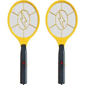 2 Pack Electric Fly Swatter, Handheld Bug Zapper Racket for Outdoor & Indoor, Mosquito Zapper Racket Battery Powered Tennis Mosquito Rackets for Insect