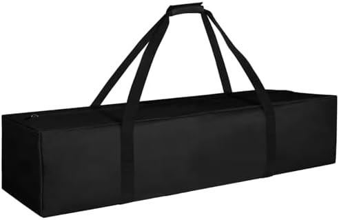 INFANZIA 35 inch Duffel Travel Sports Equipment Bag, Long Luggage Bag with Upgrade Zipper Water Resistant, Extra Large Foldable Storage Bag for Camping, Tent, Tripod, Fishing