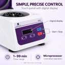 VIRTUOSE PRP Centrifuge Machine, 8X15ml/10ml, 300-4000RPM, Max 1860×g