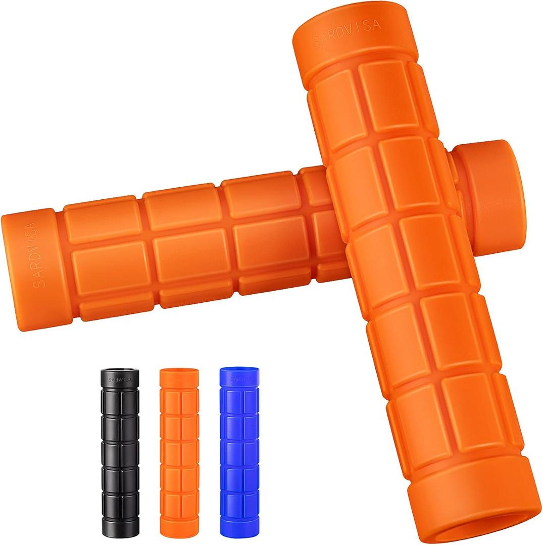 2-Packs Upgraded Kayak Paddle Grips, Non-Slip Silicone Kayaking Handle Wrap to Prevent Hand Blisters, Universal 1.18 Inches Removable Kayak Accessorie for Multiple Types of Detachable Oars (orange)