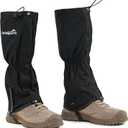 Waterproof Adjustable Leg Gaiters for Men and Women Snow Boot Gaiters for Hiking in Hunting Sand and Mud Mountain Climbing or Snowshoeing (Large-X-Large, Black)