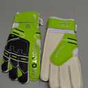 Sportout Youth & Adult Goalie Goalkeeper Gloves, Strong Grip for The Toughest Saves, with Finger Protect & 4+3MM Latex to Give Splendid Protection to Prevent Injuries,4 Colors (7, Green)