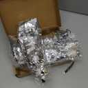 4P Silver Foil Fringe Tassel Banner Garland Metallic Tinsel Streamers Wall Hanging Curtain Backdrop Banners for Parade Floats, 2024 Graduation Decorations, Christmas, Wedding Party Decoration