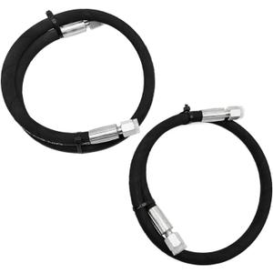 1/4'' 30.7" Excavator Hydraulic Hose with Fittings Fit for Mini Excavator Hydraulic Thumb Clip/Bucket Attachment Oil Drain Pipe, M14 x 1.5mm Male x Male Hydraulic Hose Assembly