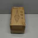 SUNNYPARK Outdoor Plastic Solar Hanging Lantern, 15 Cool White LEDs Twinkle Effect Tear-Shaped Hanging Lantern Decor Garden Decorative Solar Lights for Backyard, Patio and Lawn