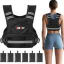 TB3C Weighted Vest Adjustable Body Weight Vest 4-10lb Vest Exercise Set for Endurance Exercises and Strength Training