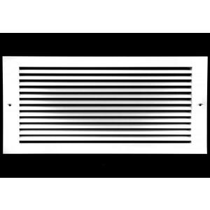 HVAC Premium 12" X 6" Aluminum Return Grille - Easy Air Flow - Linear Bar Grilles [Outer Dimensions: 13.875w X 7.875"h]
