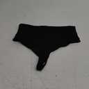 Aintmax Tummy Control Thong Shapewear Underwear for Women Low Rise Seamless Body Shaper Girdle Compression Panties Black L