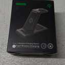 Wireless Charging Station for Samsung Wireless Charger Galaxy Watch 8/7/6/5/4/3 Active 2/1 Stand Galaxy S25 Ultra/S25/S24/S23/S22/S21/Note20/10 Z Fold Flip 7 Galaxy Buds3/2 Pro/Live Multiple Devices (Black)