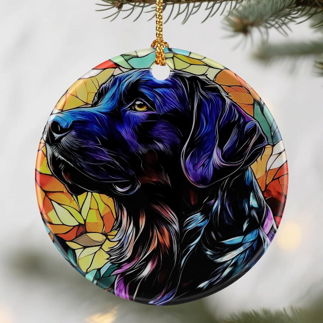 Black Labrador Retriever Ornaments, Dog Christmas Ornaments: Christmas Tree Decorations, Holiday Decor, Stocking Stuffers, Gift Ideas, Xmas Gift, Dog Lover Gifts & Pet Lover Gifts