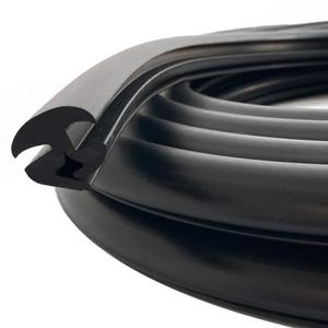 EPDM Dense Rubber Window Locking Gasket, Weather Stripping Seal for Stationary Windows or Windshields, Fit 1/4" Glass and 1/8" Panel Edge, 26Feet