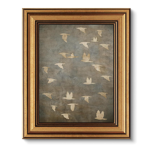 Gold Framed Wall Art Vintage Bird Canvas Art Prints Neutral Minimalist Paintings Wall Decor Modern Abstract Aesthetic Pictures Artwork for Bedroom Living Room 8x10in