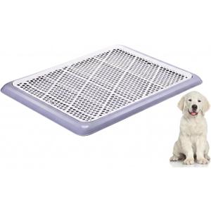 Mifoci 1 Pcs Dog Potty Tray, Mesh Puppy Training Pad, 25.6 x 18.9 Inch, Gray