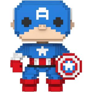 Funko Pop! Marvel: 8-Bit - Captain America - Marvel Comics - Collectible Vinyl Figure - Gift Idea - Official Products - Toys for Kids and Adults - Comic Books Fans