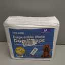 XPCARE 50 Count Disposable Male Dog Diapers, Male Dog Wraps, Super Absorbent Leak-Proof Fit (Medium)