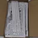 8.2FT Adjustable Backdrop Stand Kit - Square Wedding Arch & Balloon Arch for Photo Booth Background, Baby Shower, Birthday Party Decorations (Portable Frame) (White, 8.2X 8 FT)