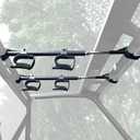 StarknightMT UTV Gun Rack - UTV Overhead Gun Holder Roof Gun/Bow Rack with Soft Padding, Adjustable Fits 21"-27" Spacing Compatible with Polaris Ranger Kawasaki Mule/RTV