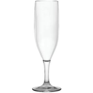 FLUTE CHAMPAGNE GLASS 6 oz. PC CLEAR- 50 pieces