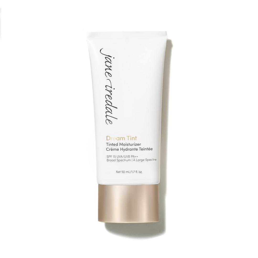 jane iredale Dream Tint, Lightweight Tinted Moisturizer with SPF 15, Provides Sheer Coverage, For All Skin Types, Vegan & Cruelty-Free Makeup (Medium)