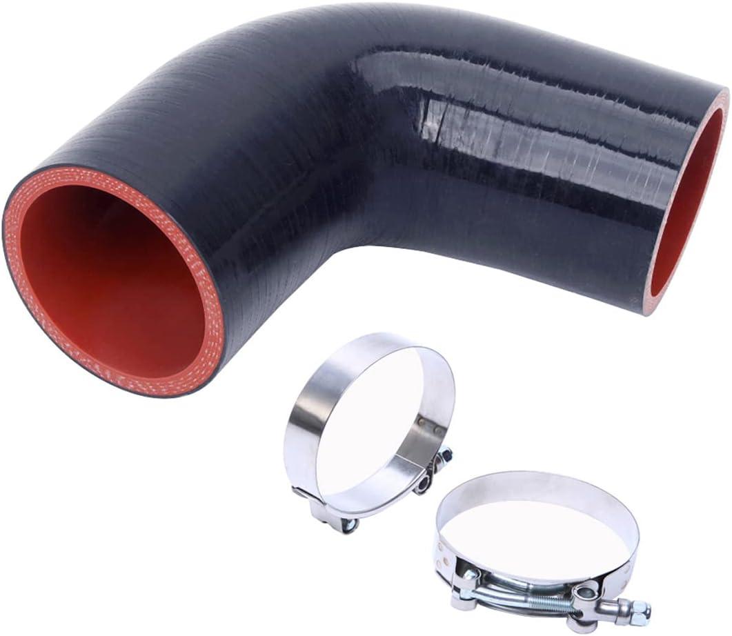 90 Degree 4-Ply High Performance Elbow Coupler Silicone Hose for Auto Inner Diameter 1.5"(38mm)