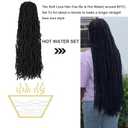 8 Packs Soft Locs 18 Inch Faux Locs Crochet Braids for Butterfly Locs Distressed Soft Locs Crochet Hair for Women (18 Inch(Pack of 8), 1B)