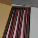 12 inch Red Gradient Taper Candles Unscented Smokeless Long Tall Tapered Candle for Candlesticks Sticks Wedding Advent Home Decor Dinner ChristmasSet of 12