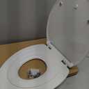 1M Family Toilet Seat, Patented Slow Close & Quick Releasing Technology, Anti-Wiggling, Easy to Install and Clean, Standard Elongated with Toddler Seat Built In (2 Pieces)