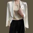 Silk Tank Tops for Women Basic Camisole Top Crew Neck Sleeveless Blouse Summer Cami Tank Casual Tank Shirt (Beige, S)