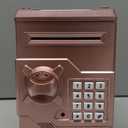 Cargooy Mini ATM Piggy Bank ATM Machine Best Gift for Kids,Electronic Code Piggy Bank Money Counter Safe Box Coin Bank for Boys Girls Password Lock Case (Rose Gold)