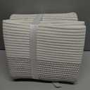 Storage Baskets for Clothes Fabric Cotton Rope Storage Basket bins with Handles, Decorative Woven Basket for Living Room,Closet Organizer Blankets Tall 2 bags White/Black Line, L14W11H14