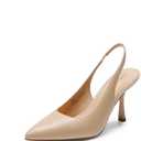 DREAM PAIRS Women's Heels Slingback Stiletto Pumps Shoes Pointed Closed Toe Kitten Heels Dress Bridal Elegant Wedding Sexy Party, 6.5