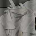 8PCS Yacht Captain Sailor Costume Adult Shirt with Hat Epaulets Gloves Accessories Set for Halloween and Role Playing (X-Large, White)