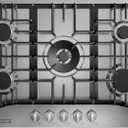 Empava 30 Inch Gas Cooktop with 5 World Class Made in Italy SABAF Burners, LPG/NG Convertible, Ideal RV Top Stoves for Kitchen, Stainless Steel